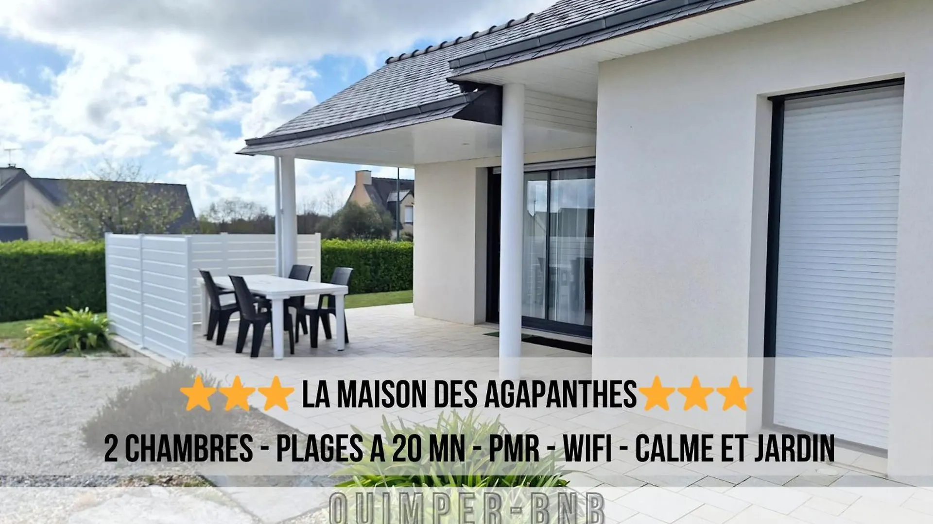 La Maison Des Agapanthes - Acces Pmr - A 20 Mn Des Plages Pluguffan